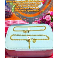 24k gold plated coin metal anklet