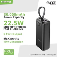 [ PB HIPPO SMORE ]- Hippo PowerBank Smore PD 22,5W 10000mAh 20000 MAH 30000mAh Quick Fast Charging P