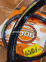 วงล้อ (COM) Mini 140-17 สีดำ (ขอบยก) **ราคาต่อคู่**