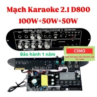 D800 Mạch Âm Thanh 2.1 kênh sub Karaoke Bluetooth Công Suất 200W Chuẩn Hifi đủ phụ kiện