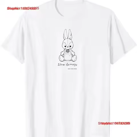 Slow Damage Original T Shirt vintage Washed Slightly designer clothes graphic streetwear Top For Eve