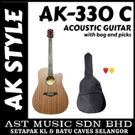 AK Acoustic Guitar AK-330 C / AK330C with bag and picks