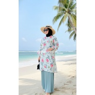 🇲🇾 Baju Aloha Hawaii Beach fashion Spring And Summer Dress Long Dress Beach Baju Pantai
