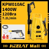 KEELAT High Pressure Washer 120Bar Water Spray Gun Car Wash Machine Home Outdoor Cleaning Electric P