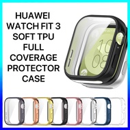 Huawei Watch Fit 3 Soft Tpu Full Coverage Protector Case Huawei Fit3 Case