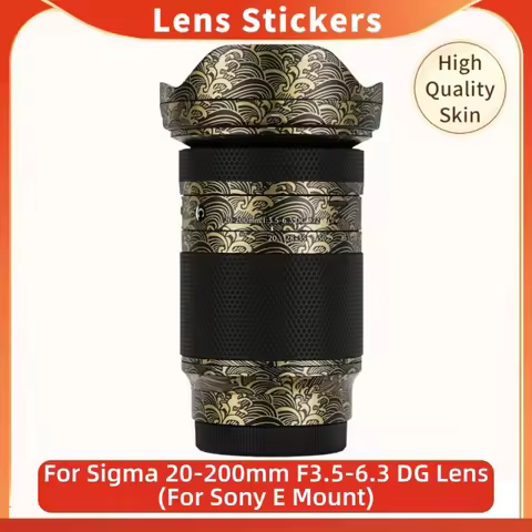 Decal Skin for Sigma 20-200 F3.5-6.3 FE Mount Lens Decal Skin 20200 Lens Sticker for Sigma 20-200mm 