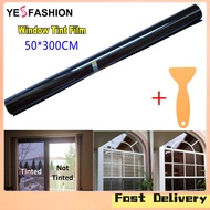 Yesfashion Store IN stock 50cm*3m 15% VLT Black Pro Car Home Glass Window Tint Tinting Film Roll
