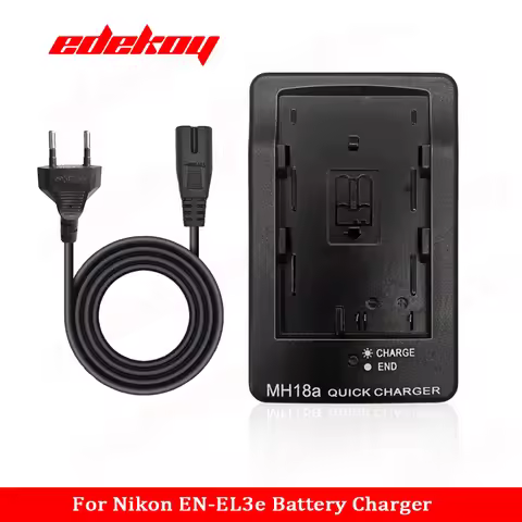 MH-18 Battery Charger for Nikon EN-EL3 D50 D70 D100 D80 D200 D90 D300 EN-EL3E 3A MH-18 EL-3A EL-3E D