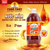 Phan Thiet Nhu Hai Mui Ne Fish Sauce, Large Bottle 5 Liters 2 Protein Levels - High Quality Traditio