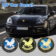 Universal Self-Adhesive 3D Decorative Car Sticker Zinc Alloy Durable Weather-Resistant
