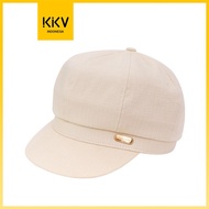 -beli lokal- kkv topi baker boy gaya klasik putih dylee&amp;lylee gayanya