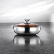 GELLIS鵲利仕31cm Nordic系列304含蓋節能一體成型超厚鑄壽喜燒鍋