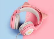 PROMO New Somic G951 X2 PINK Cat Ear gaming headset 3.5mm 7.1