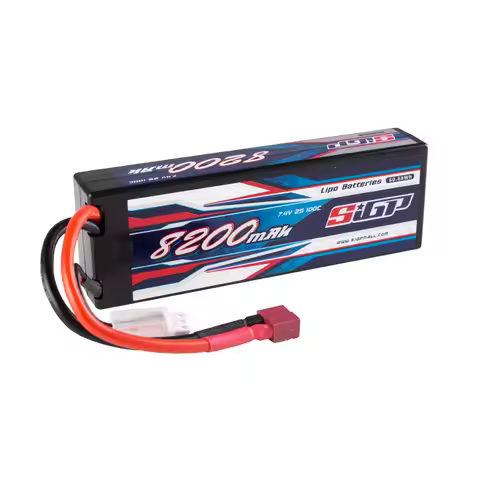 SIGP 8200mAh 2S 3S 7.4V 11.1V Lipo Battery T Plug EC5 100C for RC Car Plane DJI Truck Tank Buggy Rac