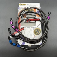 SC SIAM brake hose SC SIAM Thailand carbon brake hose New Model 45 degrees 36 inches 91cm ThaiOrigin