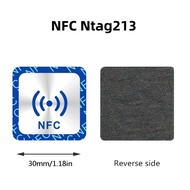 pop* 6PCS Universal NFC Ntag213 Tag Anti Metal Sticker NTAG 213 Metallic Badges Label