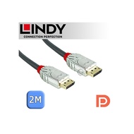 LINDY 林帝 CROMO 鉻系列 DisplayPort 1.4版 公 to 公 傳輸線 2m (36302)