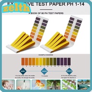 ZELTH 80 Strips/pack Professional PH Test Strips, with Control Card Acidic Alkaline Litmus Tester Pa