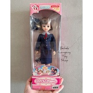 露齒笑 微笑莉卡 表情包 絕版1987年 日本製 takara LICCA 全新未拆 古董娃娃 莉卡娃娃 古董玩具 制服