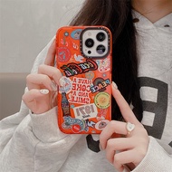 Tide brand Red ketchup Cute phone case for iphone 13 13pro 13promax 12 12pro 12promax cartoon cute ketchup drink doodle pattern Phone Case for iphone 11 11pro 11promax cute phone case for girl case for iphone x xr xsmax 7+ 8+ new design interest case