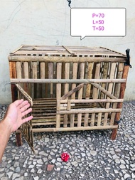 kandang ayam bambu/kandang ternak/kandang bongkar pasang/kandang ayam Bangkok/ ayam Kate /kandang he