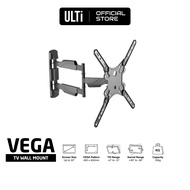 ULTi Vega Full-Motion TV Wall Mount - Universal Low Profile TV Mount Bracket for 32-55 inch Flat &amp; Curved TVs