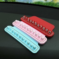 Trendy Temporary Parking Sign Moving Car Phone Number Plate 4D Color DIY Parking Truck Interior Deco