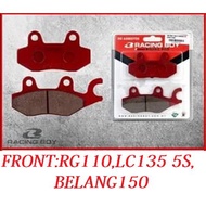 BELANG150/RG-S/Y125ZR/SRL-Z/LC135-5S  Racing Boy BRAKE PAD DEPAN E-Series (F) 01DP010Z