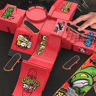 mingxuan2 1 Set Mini Fingertip Skateboard Kit Children Finger Sports Toys Finger Skateboard Game Par