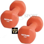 Kettler Neoprene Dumbbells 4kg (@2kg x 2pcs) Original Kettler 2kg Dumbbells
