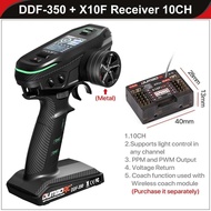 DUMBORC DDF-350 10CH X10F เครื่องส่งสัญญาณพร้อมตัวรับสัญญาณ X10FG ควบคุมระยะไกลสำหรับไจโรของเล่นโมเด