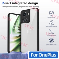 COD for OnePlus 10R CPH2411 Case Plating Silicone Bumper Shockproof Clear Back Cover Hard Phone Case