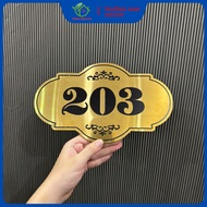 Room number plates, house number plates High quality 304 stainless steel Designed upon request