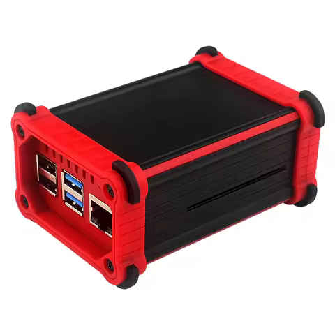 Raspberry Pi 4B Aluminum Alloy Case Shockproof With Cooling Fan Heatsinks Passive Active Cooling For