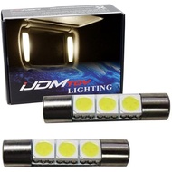 iJDMTOY 3-SMD 29mm 6614F Replacement Bulbs Compatible With Car Sun Visor Vanity Mirror Lights, Warm 