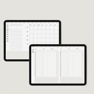數位 【讀書計畫本】灰綠色 | 自填式 | 多款空白模板