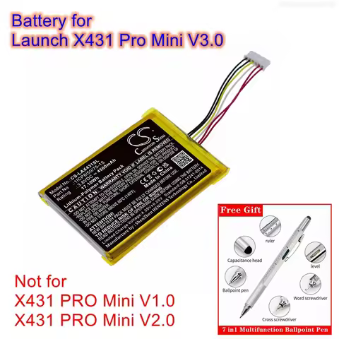 Diagnostic Scanner Battery 3.8V/4500mAh 1ICP8/50/75-1S for Launch X431 Pro Mini V3.0