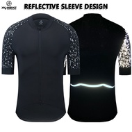 YKYWBIKE Cycling Jersey Man Reflective Sleeves Breathale Cycling Clothing Wear Mountain Bike Clothing Racing MTB Bicycle Clothes Uniform