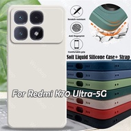 Casing For Xiaomi Redmi K70 ULtra Pro E K70ULtra RedmiK70ULtra K70U K70Pro K70E 5G Square Liquid Sil