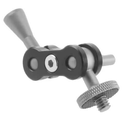 Mini Magic Arm 17mm Dual Ball Head Adapter 1/4" Screw Mount Connector for Gopro Insta360 X5 SLR Came