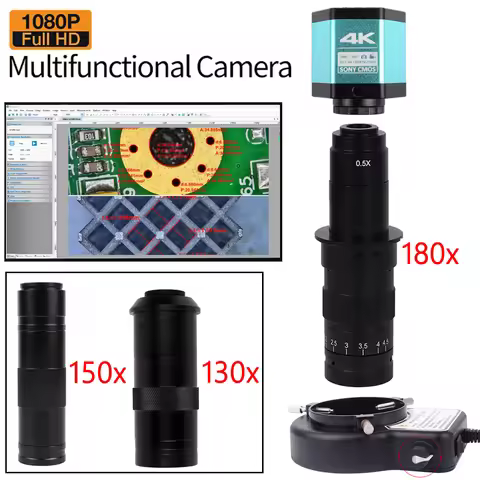 4K 48MP Microscope Camera With USB-C HDMI interface, Industrial Microscope Camera With 1/2.8in IMX41