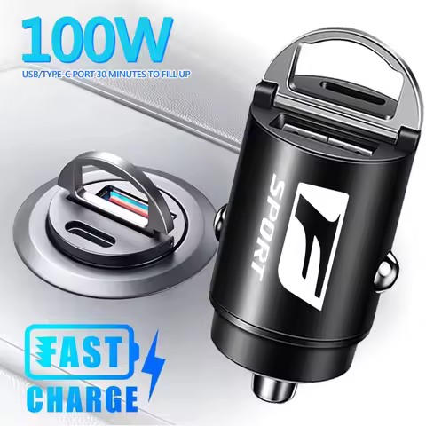 100W QC3.0 PD Mini Car Charger Fast Charging Car USB Type C Charger For Lexus Fsport GX RX450h RC RX