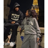 Hot Sale Broken Planet Foam Printed Hooded Sweatshirt Trousers Loose High Street Casual Suit