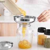 EN Canning Funnel Stainless Steel Cooking Tools Wide Mouth Canning Funnel Hopper Filter Leak Wide-mo