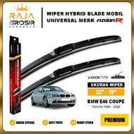 Fusion R Car Window Wiper bmw E46 E 46 Coupe Rubber Wiper Frameless Hybrid Blade Set RWB WHOLESALERa