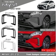 Vemart perodua myvi gen3 mg3 2021-2023 car front bumper canard garnish accessories