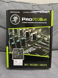 MACKIE ProFX6v3 Compact USB FX Recording Audio Mixer