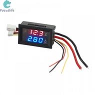 Dual LED Digital Voltmeter Ammeter Dual Display Red + Blue LED-Display,0-100V