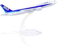 1/400 Aircraft Model for ANA Airlines 777 with Stand (6 Inch Long) for Boeing 777 Alloy Model Aircra