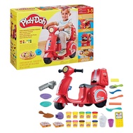 Play-Doh Pizza Delivery Scooter With 10 Modeling Compound Colors In 2 Ounce Cans & 16 Pretend Kitche